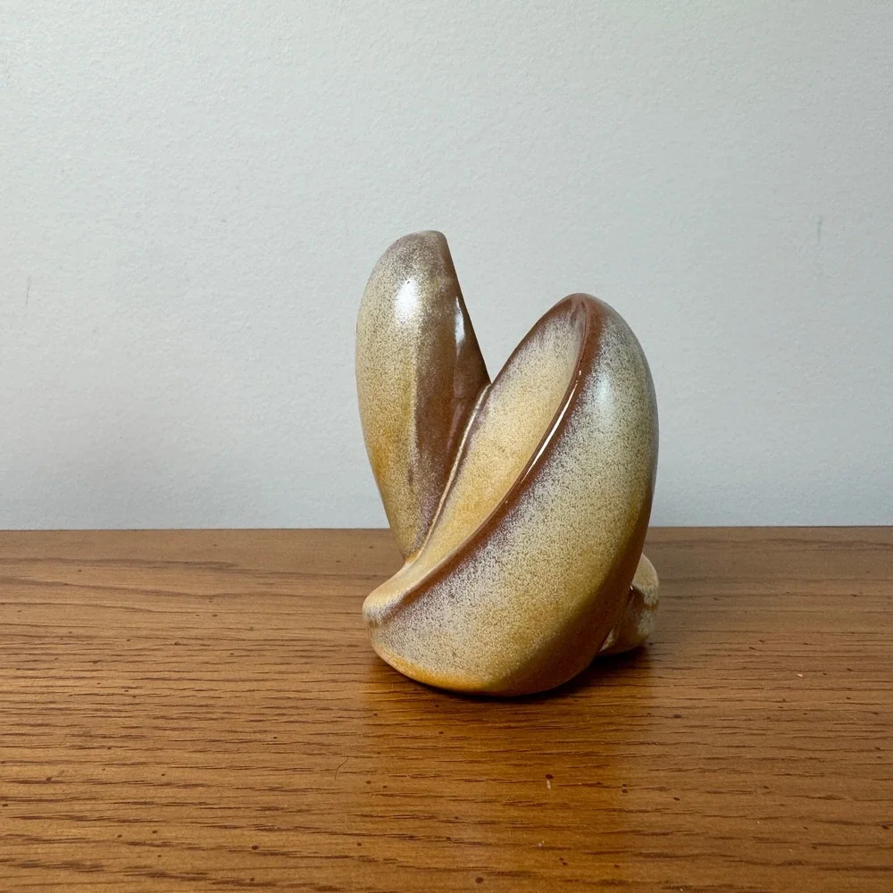 Vintage Frankoma Lazy Bones #4H Attached Salt & Pepper Shakers Mid Century Retro